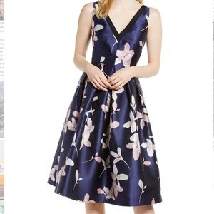 1901 Floral Fit & Flare Midi Dress